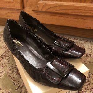 Franco Sarto kitten heel square-toe pumps